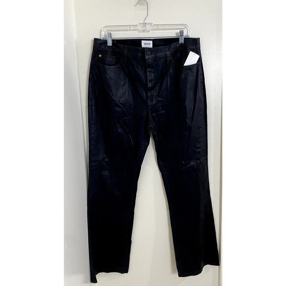 Hudson Blair Black Coated Jeans - Size 34 (NWT) - Picture 1 of 6